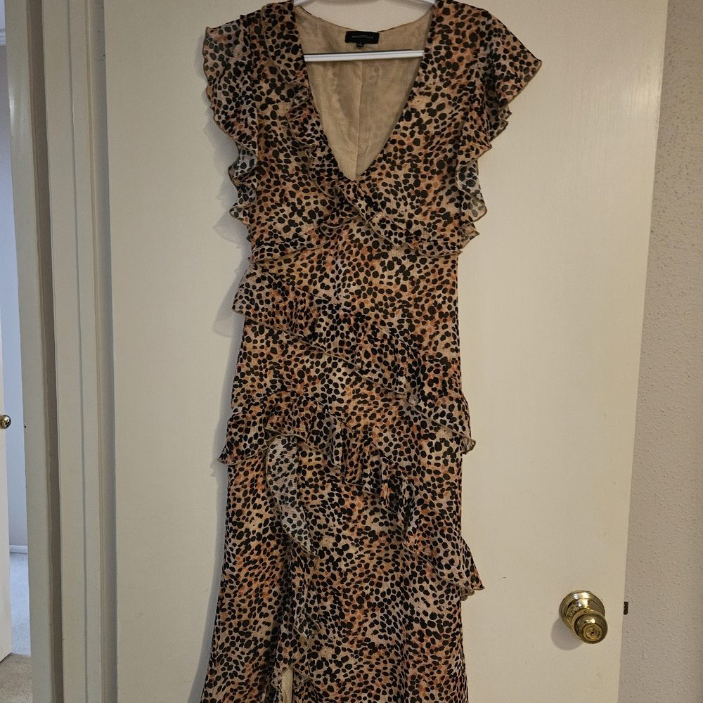 MAJORELLE Animal Print Maxi Dress